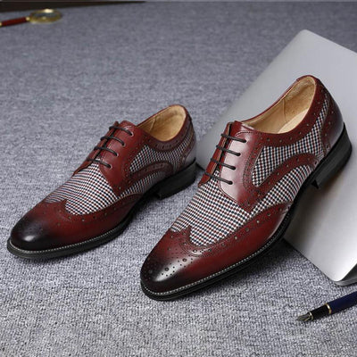 Leather Business Men Dress Shoes Bullock Casual Shoes