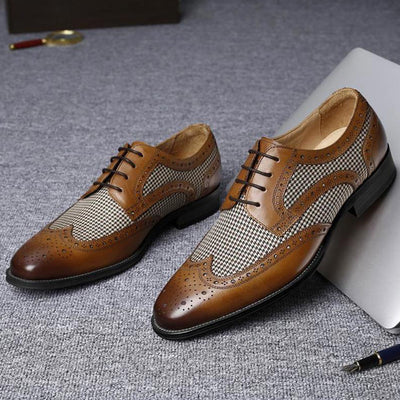 Leather Business Men Dress Shoes Bullock Casual Shoes