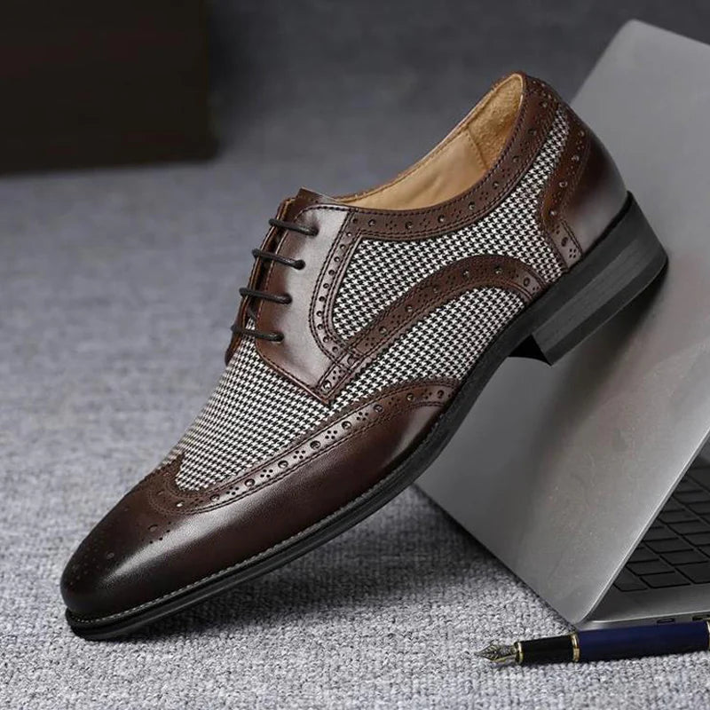 Leather Business Men Dress Shoes Bullock Casual Shoes