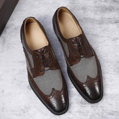 Leather Business Men Dress Shoes Bullock Casual Shoes