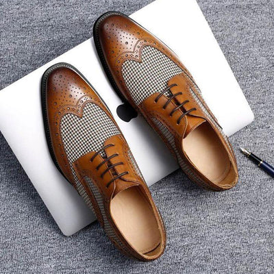 Leather Business Men Dress Shoes Bullock Casual Shoes