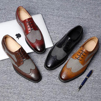 Leather Business Men Dress Shoes Bullock Casual Shoes