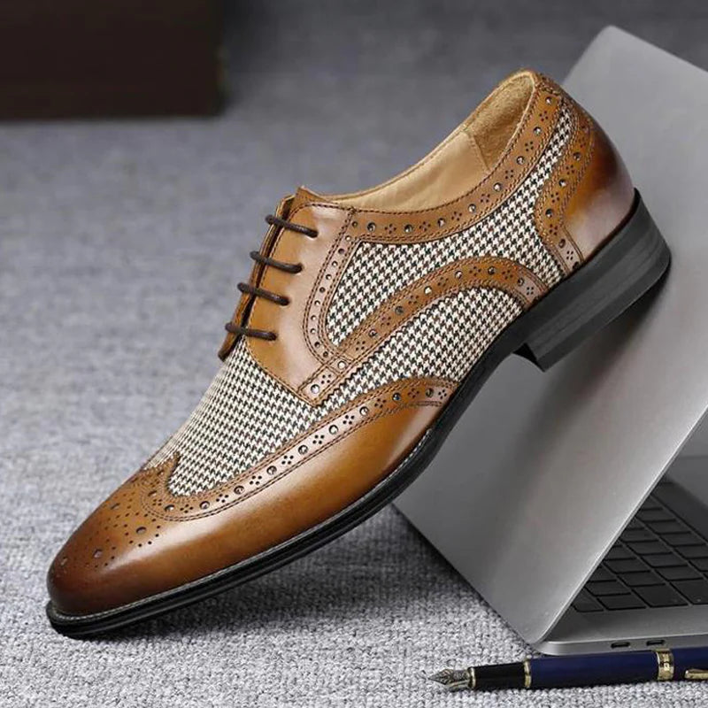 Leather Business Men Dress Shoes Bullock Casual Shoes