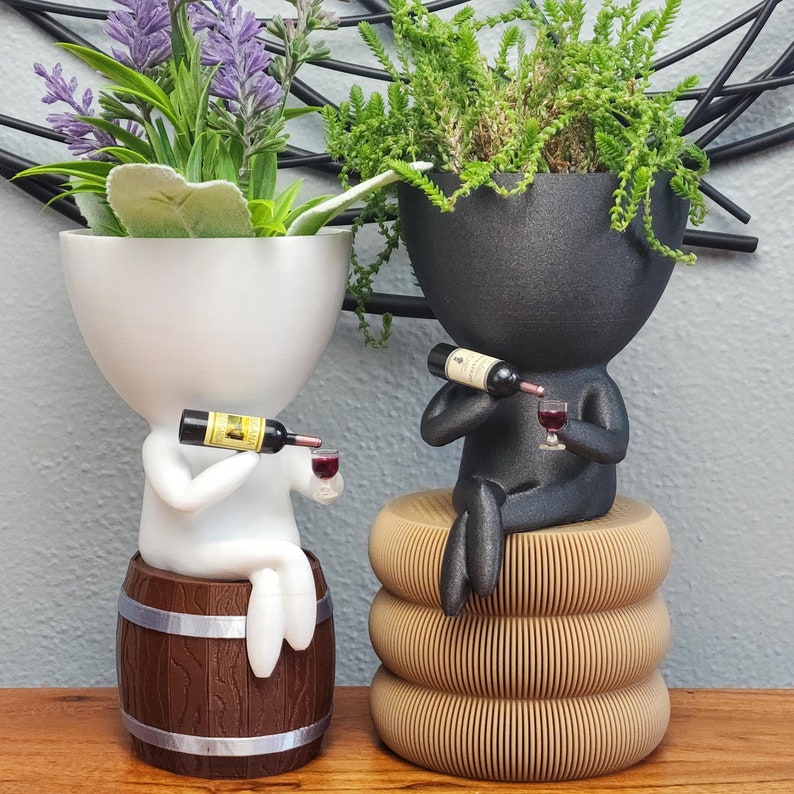 Wine flower pot| Wine Gift